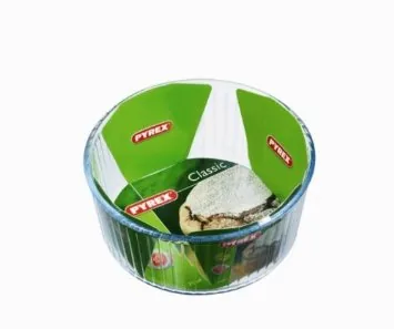 Pyrex Auflaufform Soufflé 2.5 L, 22 x 22 x 10 cm - Materialtyp: Glas - Material: Borosilikatglas - Detailfarbe: Transparent - Set: Nein - Form: Rund
