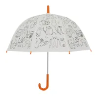 Esschert Design Bastelset Schirm Katzen zum Bemalen Orange/Weiss - Altersempfehlung ab: 3 Jahren - Set: Ja - Produktart: Bastelset