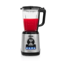 Princess Standmixer 212094 Schwarz/Silber - Motorleistung: 1400 W - Funktionen: Zerkleinern - Messbecher - Mixen - Smoothies - Reinigung und Pulse - Ice Crush - LCD-Display - Fassungsvermögen Saftbehälter: 1.75 l - Detailfarbe: Silber - Schwarz