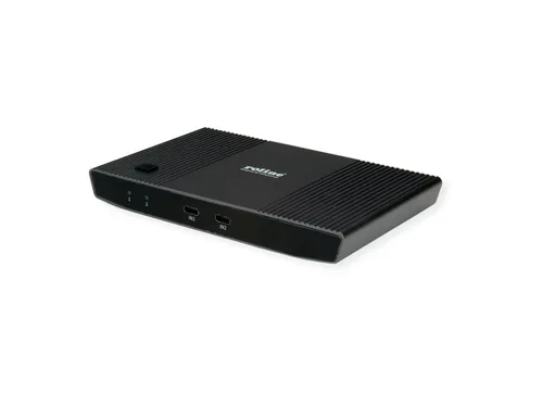 ROLINE KVM Switch, HDMI 4K, USB, 1 User - 2 Mobilgerte