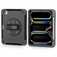 4smarts Tablet Back Cover Rugged Case Grip iPad Pro 11 (M4, 2024) - Kompatible Hersteller: Apple - Bildschirmdiagonale: 11  - Tablet Kompatibilität: iPad Pro 11 (M4/2024) - Material: Polycarbonat (PC) - Thermoplastisches Polyurethan (TPU) - Gummi - Eigens