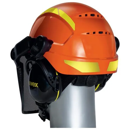 uvex Schutzhelm Pheos Forestry, Orange - Zielgruppe: Unisex - Grösse: 52 - 61 - Detailfarbe: Orange - Material: Polyethylen (PE) - Grössensystem: EU - Grössentyp: Normalgrösse