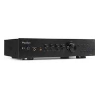 Audizio Stereo-Verstärker AD420B Schwarz - Radio Tuner: Kein Tuner - Detailfarbe: Schwarz - Audioausgänge: Subwoofer Pre-Out - Cinch - Bluetooth - Kopfhöreranschluss - Audioeingänge: Toslink - Digital koaxial - AUX - Cinch