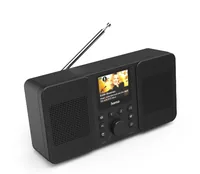 Hama Digitalradio DIR10 Schwarz - Widerstandsfähigkeit: Keine Angabe - Radio Tuner: Internetradio - Stromversorgung: Netzbetrieb - Detailfarbe: Schwarz - Streaming Formate: Spotify - UNDOK-Multiroom - Ausstattung: App - Display - Weckfunktion