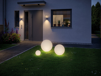 Paulmann Gartenlicht Plug & Shine GLOBE 40 cm - Betriebsart: Netzbetrieb - Dimmbar: nicht dimmbar - Lichtsensor (Dämmerung): Nein - Leuchten Kategorie: Gartenleuchte - Lichtfarbe: Warmweiss - Leuchtenfarbe: Weiss