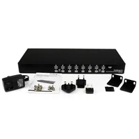 StarTech.com 16 Port 1U Rackmount USB KVM Switch with OSD (SV1631DUSBU)