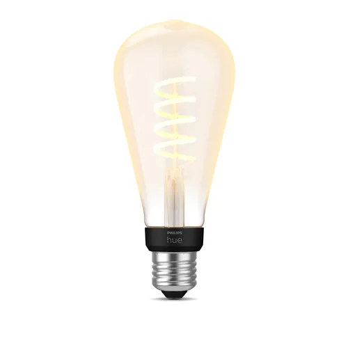 Philips Hue White Ambiance E27 Einzelpack Giant Edison Filament 550 lm - Energieeffizienzklasse: G - Lampensockel: E27 - Protokoll: Bluetooth - ZigBee - Smart Home: Kompatibel - Farbtemperatur Kelvin: 4000 K - Gesamtleistung: 7 W