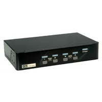 ROLINE DisplayPort USB 2.0 KVM Switch, 1 User - 4 PC