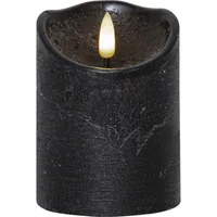 Star Trading LED-Kerze Flamme Rustic, Ø 7.5 x 10 cm, Schwarz - Betriebsart: Batteriebetrieb - Fernbedienung: Nein - Aussenanwendung: Nein - Höhe: 10 cm - Timerfunktion: Ja - Set: Nein
