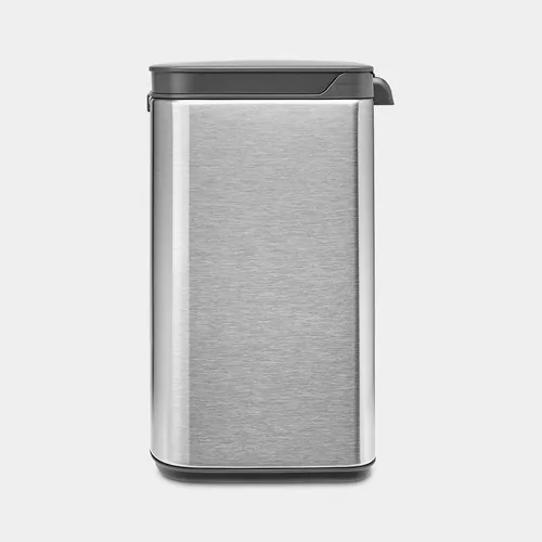 Brabantia Kosmetikeimer Bo Waste Bin 4 l, Silber matt - Fassungsvermögen: 4 l - Höhe: 27.2 cm - Anzahl Behälter: 1 - Detailfarbe: Silber matt - Form: Eckig - Material: Stahl