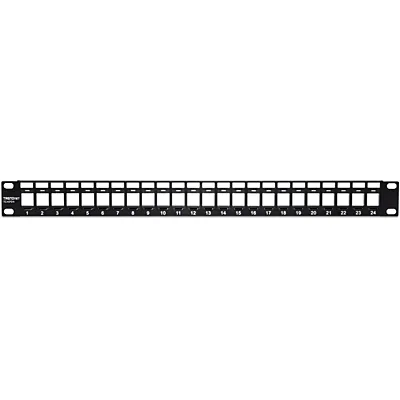 TRENDnet Patchpanel 24-Port Blank Cat6 1U 19"" rackmount