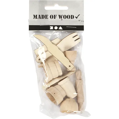 Creativ Company Mini-Utensilien Küche 1 Stück - Detailfarbe: Hellbraun - Material: Holz - Verpackungseinheit: 1 Stück - Motiv: Küche - Anlass: Universal