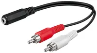 Adapter Klinke Buchse 3pin > 2x Stecker