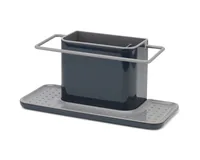 Joseph Joseph Spültrogbutler Sink Caddy Gross Schwarz/Grau - Aufhängevorrichtung: Nein - Detailfarbe: Grau - Schwarz - Material: Acrylnitril-Butadien-Styrol (ABS) - Silikon - Kunststoff