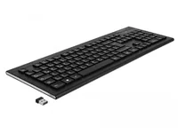Delock Tastatur 12671 Wireless Water Drop DE-Layout - Tastatur Typ: Business - Tastaturlayout: QWERTZ (DE) - Tastatur Features: Hotkeys - Medientasten - Ziffernblock - Einstellbarer Neigungswinkel - Keyboard Tasten: Chiclet (Notebook) - Detailfarbe: Schwa