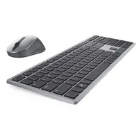 DELL KM7321W clavier Souris incluse Bureau RF sans fil + Bluetooth Gris, Titane