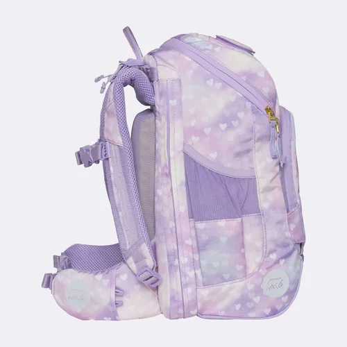 Beckmann Schulrucksack-Set Active Air Flx Unicorn Princess, 6-teilig - Altersempfehlung ab: 6 Jahren - Wasserabweisend: Ja - Detailfarbe: Violett - Gewicht: 1000 g - Volumen: 25 l - Motiv: Einhorn