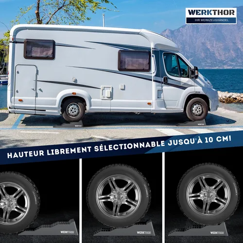 Werkthor Flache Auffahrkeile 2er Set, Grau - Nachhaltigkeit: Nicht angegeben - Zubehörtyp: Rampe/Keil