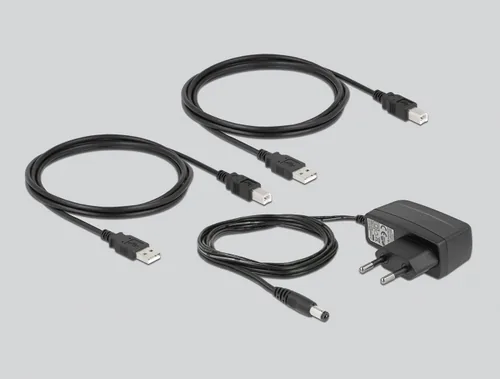 DELOCK USB 2.0 Switch fr 2 PC an 2 Gerte