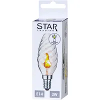 Star Trading Lampe Flame Lamp 3 W (25 W) E14 Warmweiss (WW) - Energieeffizienzklasse EnEV 2020: Keine - Lampensockel: E14 - Farbtemperatur Kelvin: Keine Angabe - Gesamtleistung: 3 W - Dimmbar: nicht dimmbar - Zusätzliche Ausstattung: Flammeneffekt