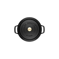 Staub La Cocotte 26cm rund, schwarz, Gusseisen