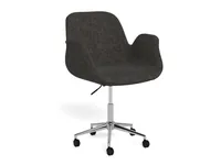 AC Design Drehstuhl Beth, Dunkelgrau - Produkttyp: Bürostuhl - Material Bezug: Polyester - Armlehnen: Ja - Material Fuss: Metall - Rückenart: Polsterrücken - Rollenart: Hartbodenrollen