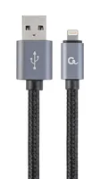 gembird 8-Pin Kabel mit Metallanschlüssen, 1,8 m, schwarz