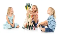 KOOR Riesen-Mikado, 75 cm - Sprache: Italienisch - Französisch - Deutsch - Kategorie: Geschicklichkeitsspiel - Altersempfehlung ab: 6 Jahren - Spieldauer: 10 min - Min. Anzahl Spieler: 2 - Max. Anzahl Spieler: 6