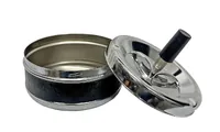 dameco 600035 ashtray Round Leatherette, Metal