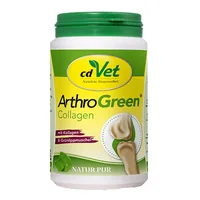 cdVet Hunde-Nahrungsergänzung ArthroGreen Collagen, 130 g - Nahrungsergänzungstyp: Pulver - Tierbedürfnis: Gelenke & Beweglichkeit - Zertifikate: Keine Zertifizierung - Produkttyp: Ergänzungsfutter - Packungsgrösse: 130 g - Cannabinoide: Keine