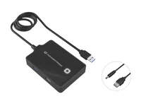 CONCEPTRONIC 4-Port Hub USB-A3.0->3xA2.0A3.0DC o.Netz. sw