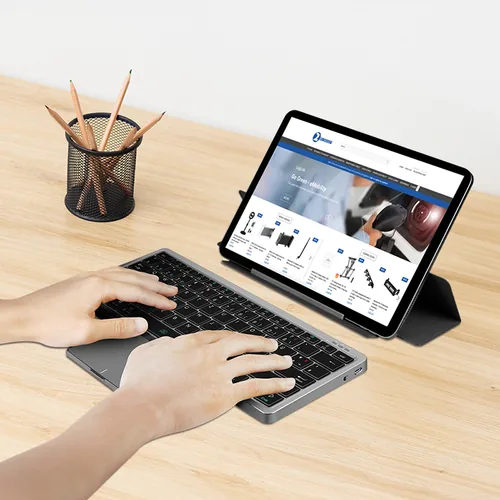 Logilink Wireless Multi-Device-Tastatur BT 5.1, grau