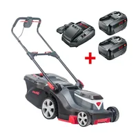 AL-KO 382 Li Premium Walk behind lawn mower Battery Black, Red