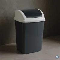 MAUL 9521087 trash can 10 L Rectangular Plastic, Polypropylene (PP) Dark Grey, White