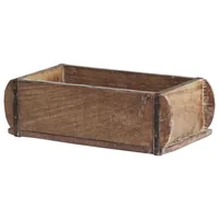Chic Antique Aufbewahrung alte Backsteinform unika 10 x 30 cm, Braun - Eigenschaften: Keine Eigenschaft - Motiv: Ohne Motiv - Verpackungseinheit: 1 Stück - Detailfarbe: Braun - Produkttyp: Aufbewahrung - Detailmaterial: Holz