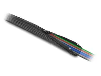 Delock Kabelschlauch 5 m x 50 mm, mit Reissverschluss, Schwarz - Detailfarbe: Schwarz - Breite: 50 mm - Länge: 5 m - Produkttyp: Kabelschlauch - Ausstattung Kabelmanagement: Wiederverwendbar - Reissverschluss - Verpackungseinheit: 1 Stück