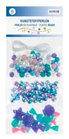 Glorex Kunststoffperlen Nixe, 110 Stück, Mehrfarbig - Packungsgrösse: 1 Stück - Perlenart: Perlenset - Detailfarbe: Mehrfarbig - Durchmesser: 0 mm