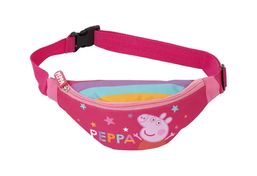 Arditex Bauchtasche Peppa Pig 27 x 11 x 6.5 cm - Zielgruppe: Kinder - Nachhaltigkeit: Nicht angegeben - Volumen: 1.1 l - Trinkflaschenhalter: Nein - Sportart: Lifestyle - Farbe: Hellrosa - Rosa