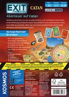 Kosmos Kennerspiel EXIT Abenteuer auf Catan (E) - Sprache: Deutsch - Kategorie: Kennerspiel des Jahres - Altersempfehlung ab: 10 Jahren - Spieldauer: 90 min - Min. Anzahl Spieler: 1 - Max. Anzahl Spieler: 4