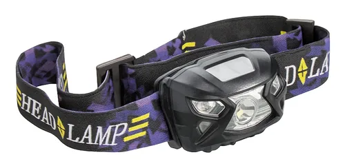 STEFFEN Stirnlampe LED 280 5W Dunkelviolett - Einsatzbereich: Arbeitslampen - Betriebsart: Akkubetrieb - Leuchtmittel: LED - Max. Laufzeit: 10 h - Leuchtweite: 0 m - Min. Laufzeit: 1 h