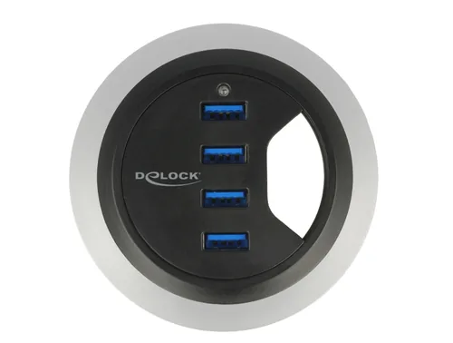 DeLOCK 62868 interface hub USB 3.2 Gen 1 (3.1 Gen 1) Type-A 5000 Mbit/s Black