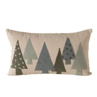 Boltze Kissen Mali 30 x 50 cm, Beige/Grün - Breite: 30 cm - Detailfarbe: Beige - Grün - Eigenschaften: Keine Eigenschaft - Zertifikate: Keine Zertifizierung - Bezug abnehmbar: Nein - Mit Bezug: Ja