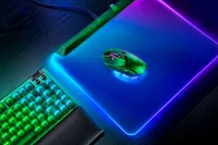 Razer Gaming-Maus Basilisk V3 Pro 35K – Phantom Green Edition - Maus Features: Griffige Seitenflächen - Hyperschnelles Scrollen - Umschaltbare DPI-Auflösung - RGB-Beleuchtung - Beleuchtung - Programmierbare Tasten - Ein-/Ausschalter - Scrollrad - Bedienun