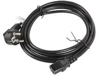 LANBERG CEE 77->IEC 320 C13 3m VDE Stromkabel schwarz