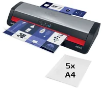 GBC Laminiergerät 480HS A3 175 µm - Aufheizzeit: 1 min - Laminierverfahren: Kalt- und Heisslamination - Ausstattung: Abschaltautomatik - Maximale Folienstärke: 175 µm - Medienformat: A3 - Set: Keine Angaben