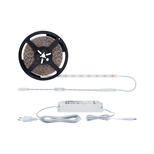 Paulmann LED-Stripe SimpLED Power 3000 K, 5 m Set - Lampensockel: LED fest verbaut - Aussenanwendung: Nein - Inklusive Netzteil: Ja - Dimmbar: dimmbar - Set: Ja - Länge: 5 m