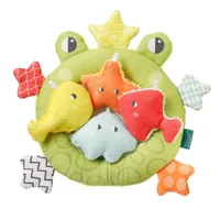 fehn Badespielzeug-Set Badekescher Frosch - Material: Druckstoff - Frottee - Polyester - Zubehörtyp: Badespielzeug - Detailfarbe: Mehrfarbig