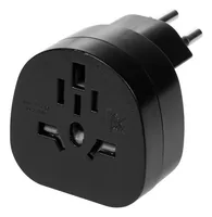FURBER.power Reiseadapter Welt – CH, Schwarz - Anzahl Pole: 3 - USB Ladeanschluss (Output): 0 - Adapter Dose: Schweiz - Adapter Stecker: Brasilien - Europa - Grossbritannien - Italien - USA - Nachhaltigkeit: Nicht angegeben