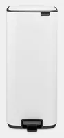 Brabantia Treteimer Bo 30 l, Weiss - Fassungsvermögen: 30 l - Anzahl Behälter: 1 - Detailfarbe: Weiss - Form: Eckig - Material: Stahl