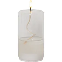 Star Trading LED-Kerze Flamme Float, Ø 8 x 17.5 cm, Transparent - Betriebsart: Batteriebetrieb - Fernbedienung: Nein - Aussenanwendung: Nein - Höhe: 17.5 cm - Timerfunktion: Ja - Set: Nein